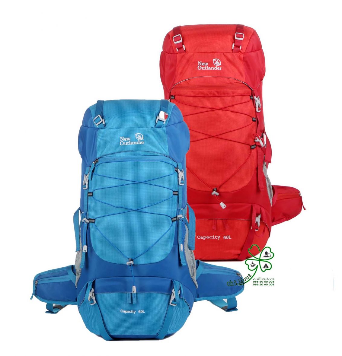BALO 50 LÍT LEO NÚI, TREKKING, ĐI PHƯỢT – NEW OUTLANDER