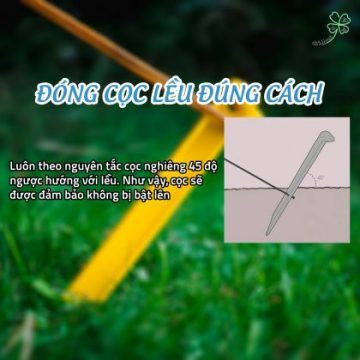 ĐÓNG CỌC LỀU CẮM TRẠI